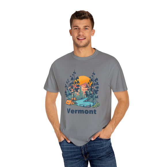 Vermont Graphic Tee, Comfort Colors Retro Unisex T shirt