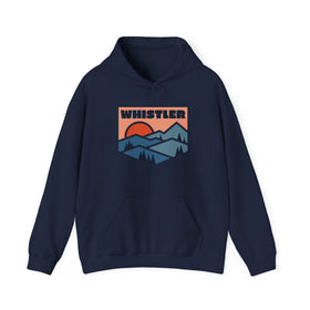 Buy navy Whistler, Canada Hoodie - Unisex Mountain Whistler Hoodie Graphic Sweatshirt