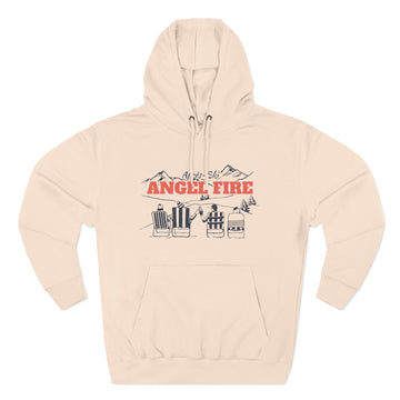 Buy pale-pink Premium Angel Fire, New Mexico Après-ski Hoodie - Unisex Sweatshirt