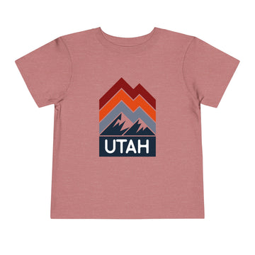 Utah Toddler T-Shirt - Retro Palm Tree Unisex Toddler Utah Shirt