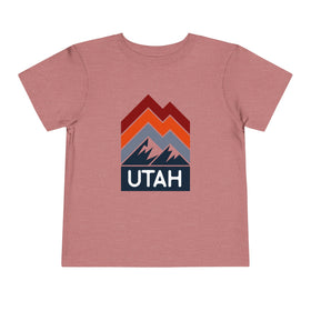 Utah Toddler T-Shirt - Retro Palm Tree Unisex Toddler Utah Shirt