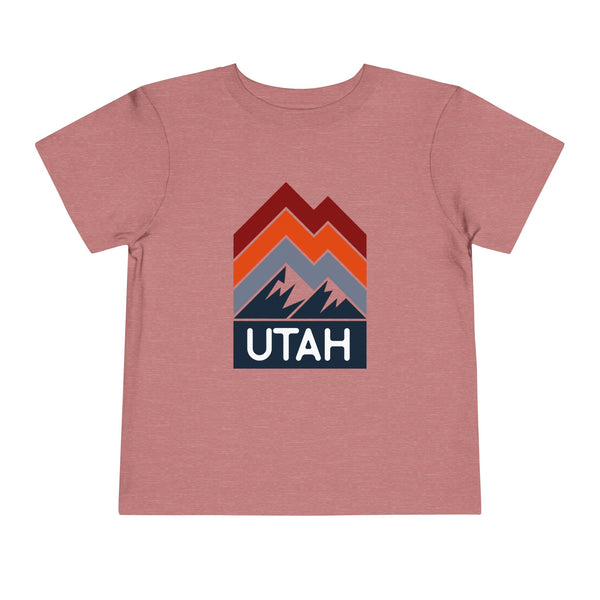 Utah Toddler T-Shirt - Retro Palm Tree Unisex Toddler Utah Shirt