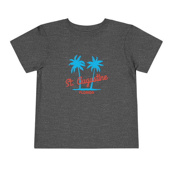 St. Augustine, Florida Toddler T-Shirt - Retro Palm Tree Toddler St. Augustine Shirt