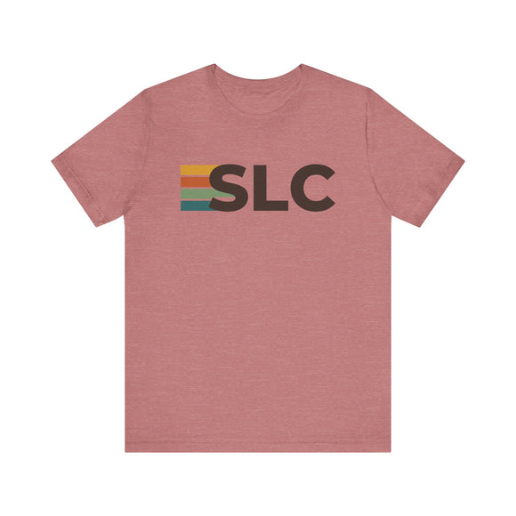 Salt Lake City, Utah tee - SLC t shirt retro stripes
