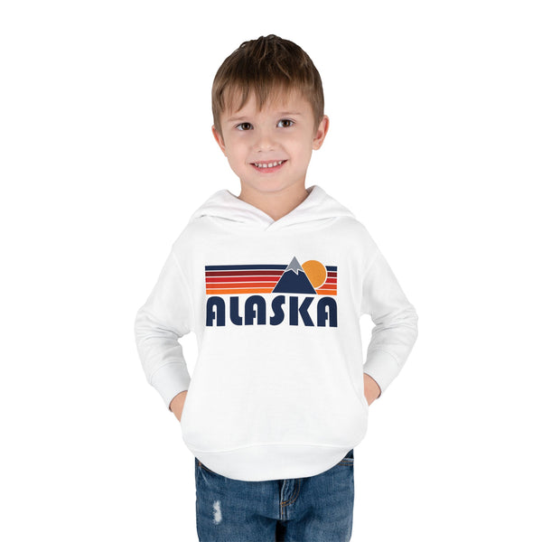 Alaska Toddler Hoodie - Unisex Mountain Pullover Sweatshirt, Kids Hooded Jumper, Alaska Souvenir