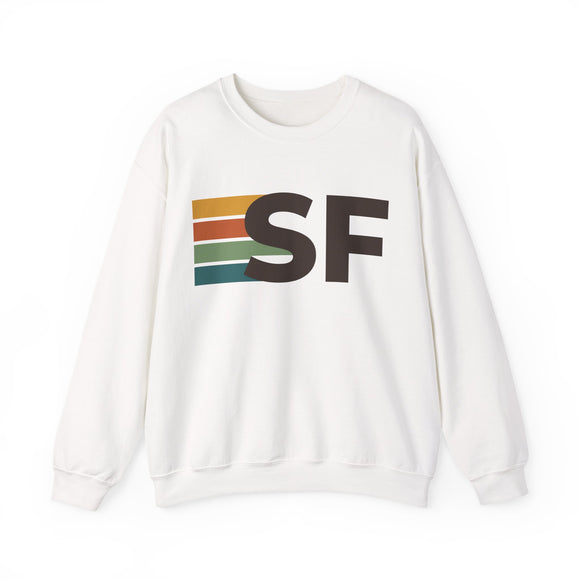 San Francisco, California SF Retro Stripe Sweatshirt