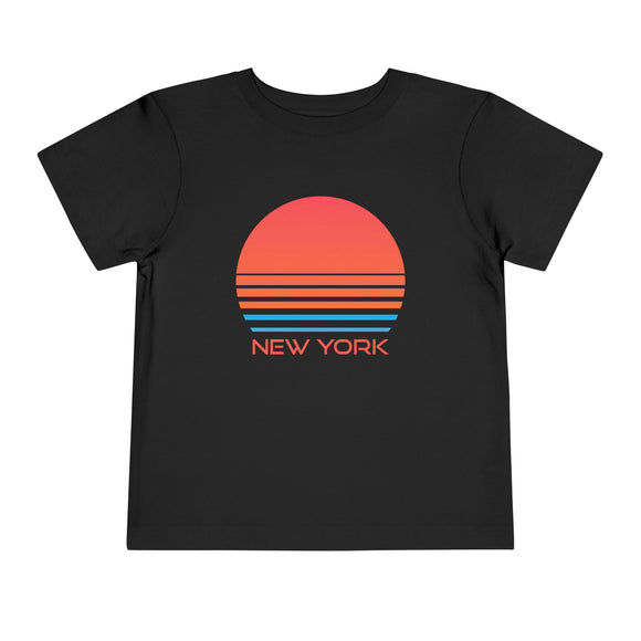 New York Toddler T-Shirt - Retro 80s Unisex Toddler New York Shirt