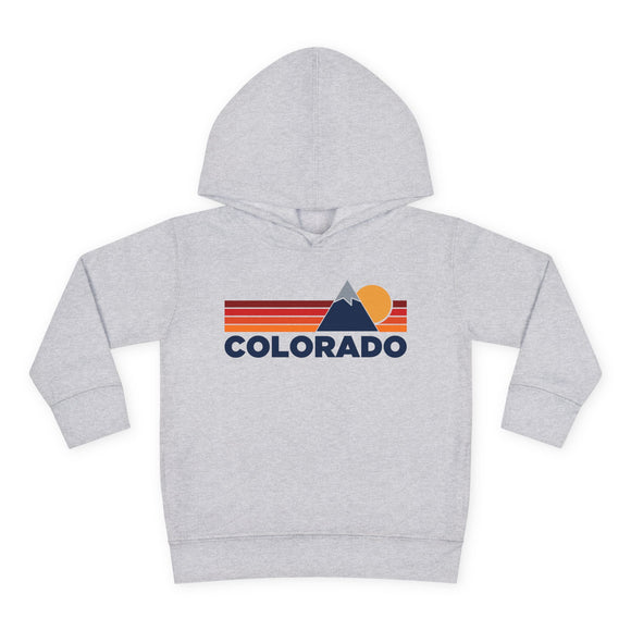 Colorado Toddler Hoodie - Unisex Mountain Pullover Sweatshirt, Kids Hooded Jumper, Colorado Souvenir