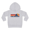 Colorado Toddler Hoodie - Unisex Mountain Pullover Sweatshirt, Kids Hooded Jumper, Colorado Souvenir