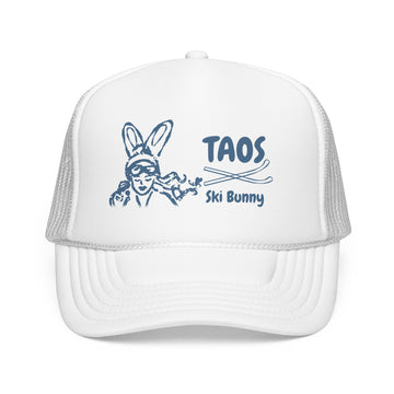 Buy white Taos, New Mexico Ski Bunny Trucker Hat