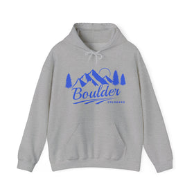 Boulder, Colorado Hoodie - Unisex Mountain Boulder Hoodie Sweatshirt