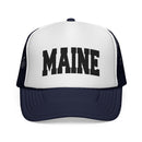 Maine Retro Collegiate Style Trucker Hat-6