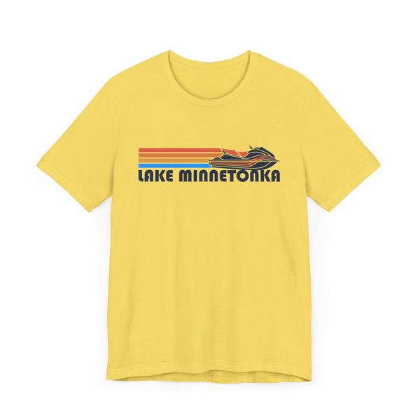 Lake Minnetonka, Minnesota T Shirt - Retro Jetski PWC Graphic Tee
