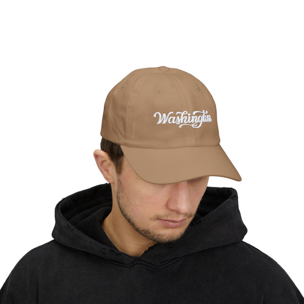 Washington Dad Hat - Embroidered Washington Classic Dad Cap