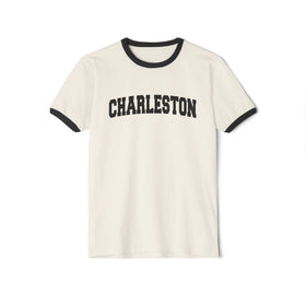 Charleston, South Carolina Cotton Ringer Graphic Tee - Unisex Charleston T Shirt, Vintage Style Tee, Men's/Women's Tee