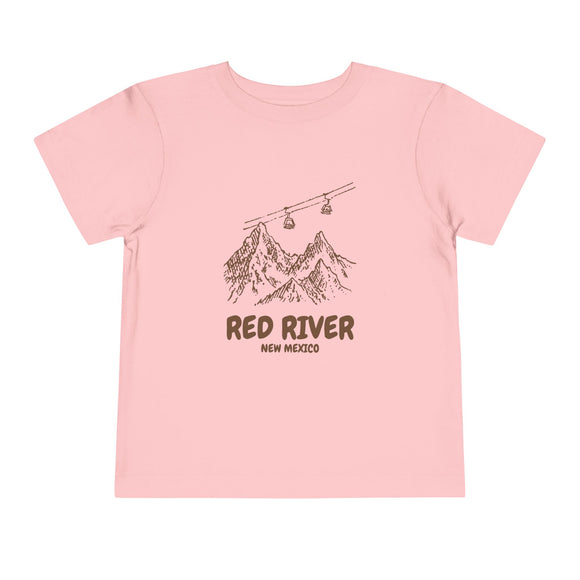 Red River, New Mexico Toddler T-Shirt — Vintage Gondola Ski Mountain Tee