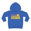 Iowa Toddler Hoodie - Retro Sunrise Unisex Iowa Toddler Sweatshirt-1