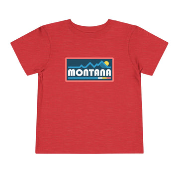 Buy heather-red Montana Toddler Graphic Tee - Kids Montana Shirt