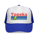 Topeka, Kansas Retro Corn and Farm Trucker Hat-4