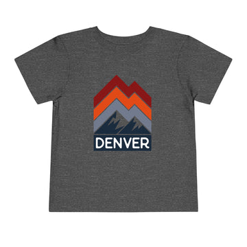 Buy dark-heather-grey Denver, Colorado Toddler T-Shirt - Retro Palm Tree Toddler Denver Shirt
