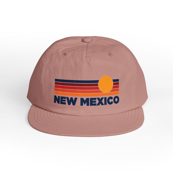 New Mexico retro sunset Surf Cap | vintage striped sun state hat