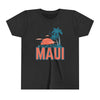 Maui, Hawaii Youth Shirt - Retro Palm Tree Maui Kid's T-Shirt