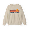 Charleston, South Carolina Sweatshirt Retro Sun Unisex - Charleston Vintage Inspired Warm Pullover Jumper