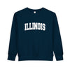 Illinois Toddler Sweatshirt - Illinois Toddler Crewneck Sweatshirt