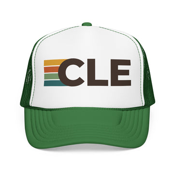 Buy kelly-white-kelly Cleveland, Ohio Trucker Hat - CLE retro cap