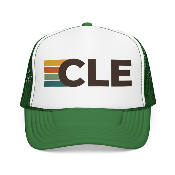 Cleveland, Ohio Trucker Hat - CLE Abbr retro cap