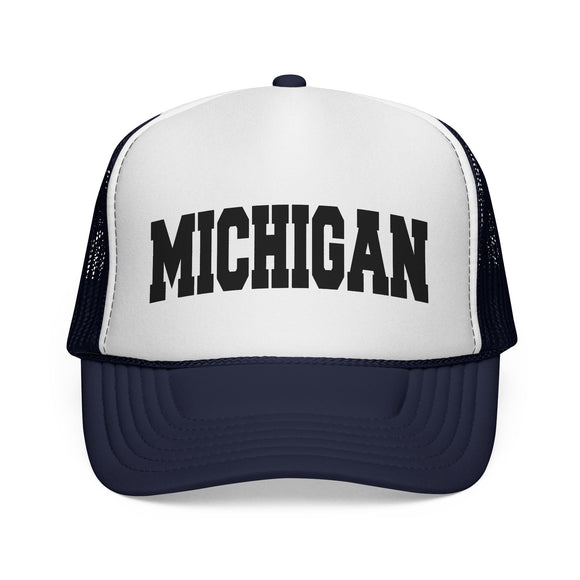 Michigan Retro Collegiate Style Trucker Hat