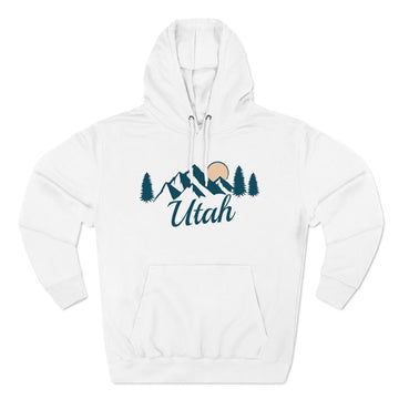 Premium Utah Hoodie - Retro Unisex Sweatshirt - Pine Mountain Script