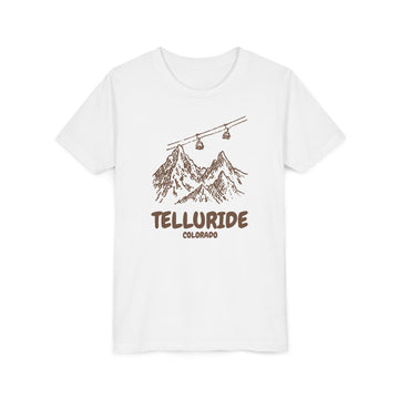 Telluride, Colorado Youth T-Shirt — Vintage Gondola Ski Mountain Tee - 0