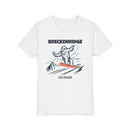Breckenridge, Colorado Yeti Snowboard Youth Tee - Kids Skiing Shirt-2