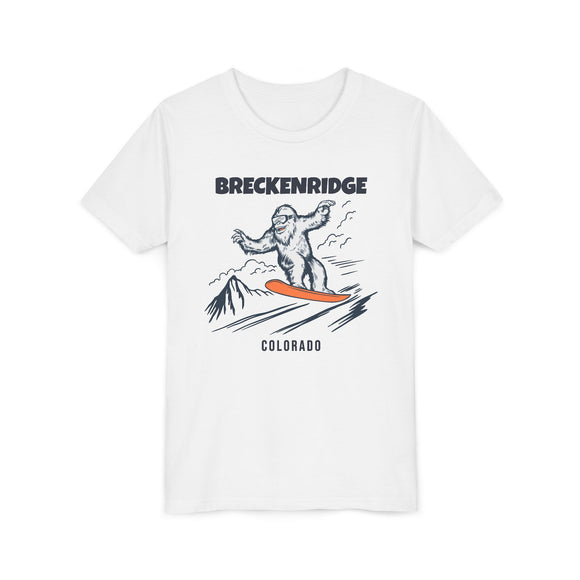 Breckenridge, Colorado Yeti Snowboard Youth Tee - Kids Skiing Shirt