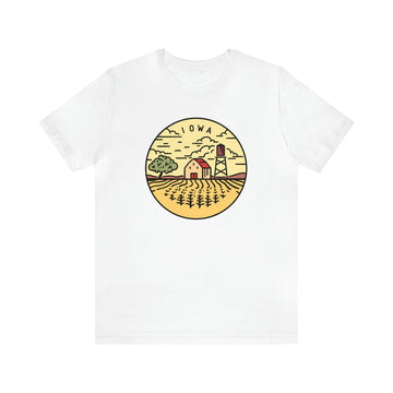 Buy white Iowa T-Shirt - Unisex Iowa Shirt