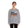 Asheville, North Carolina Sweatshirt Retro Mountains, Asheville Unisex Graphic Crewneck
