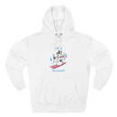 Premium Vail, Colorado Skiing Snowman Hoodie-1