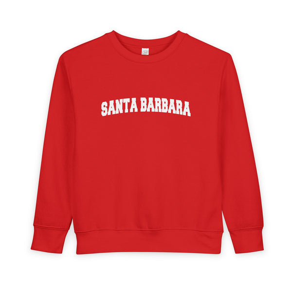 Santa Barbara, California Sweatshirt - Santa Barbara Toddler Crewneck Sweatshirt