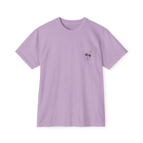 Buy orchid St Augustine, Florida Palm Tree Pocket Tee, Summer Coastal Vibes Top, Beach Apparel - Comfort Colors Graphic T Shirt