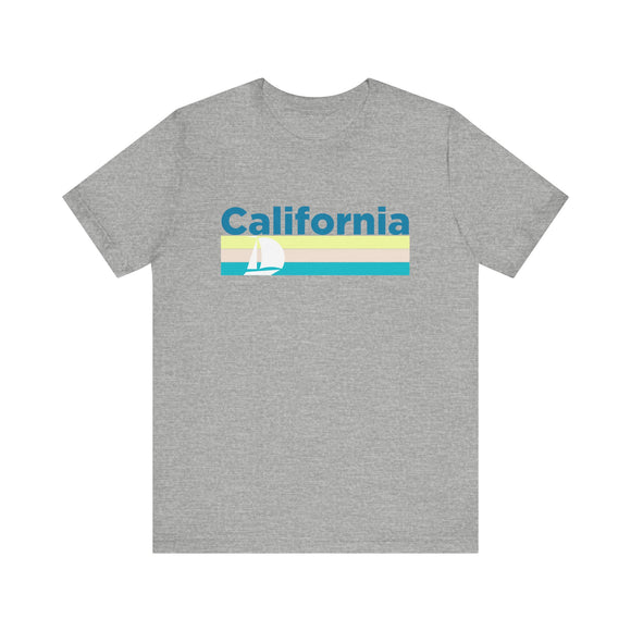 California T Shirt - Sailboat Graphic California Tee