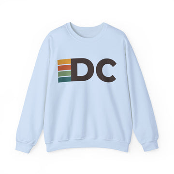 Buy light-blue Washington, DC DC Retro Stripe Sweatshirt