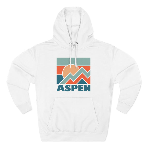 Aspen, Colorado Hoodie - Retro Mountain Unisex Sweatshirt