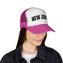 New Jersey Retro Collegiate Style Trucker Hat-28