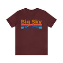 Big Sky, Montana Shirt - Mountain Sunset Unisex Big Sky T-Shirt-6