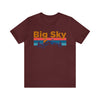 Big Sky, Montana Shirt - Mountain Sunset Unisex Big Sky T-Shirt