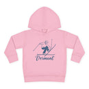 Vermont Toddler Hoodie - Unisex Vintage Skiing Vermont Sweatshirt-4