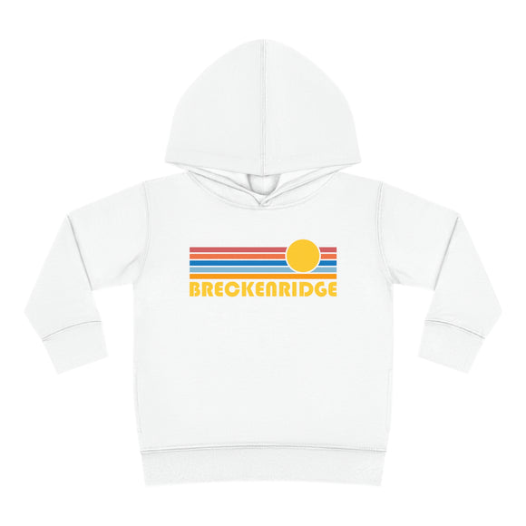 Breckenridge, Colorado Toddler Hoodie - Retro Sunrise Unisex Breckenridge Toddler Sweatshirt