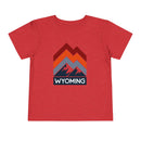 Wyoming Toddler T-Shirt - Retro Palm Tree Unisex Toddler Wyoming Shirt-5