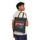 Stowe, Vermont Cotton Canvas Tote Bag - 15" x 16"-7
